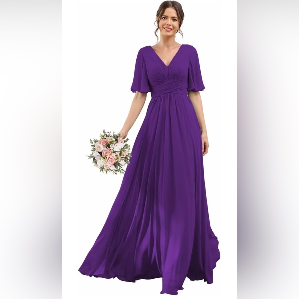 Elegant Purple Maxi Dress for Women